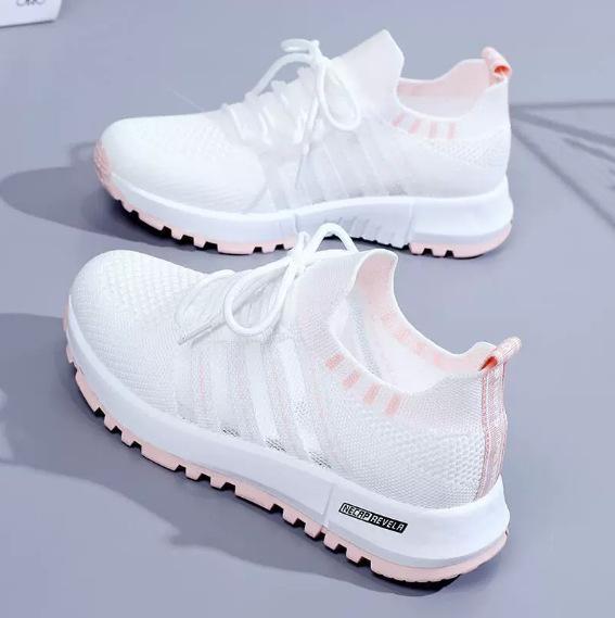 Summer new little white shoes women's summer light and breathable casual women's shoes casual versatile sports fly-woven mesh