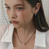 Two Line Ball Necklace nb1695
