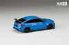 HobbyJAPAN HJD43 Scale Honda Civic TYPE R RACING BLACK Package with OEM Racing Blue Finished Model 1/43 (FL5) Options, Pearl, (HJD431004BL)