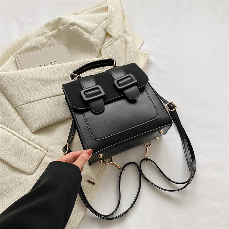 Модный женский маленький рюкзак 2023 года для повседневных путешествий в черном, коричневом и кофейном цветах StyleA