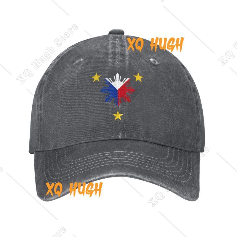 Boné de Baseball Personalizado com 3 Estrelas e um Sol Bandeira das Filipinas para Mulheres Homens Algodão Ajustável Boné de Pai Performance