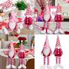 Valentines Day Long Legs Gnomes Decorations Handmade Scandinavian Tomtes Stuffed Plush Dolls Tabletop Shelf Elf Ornament