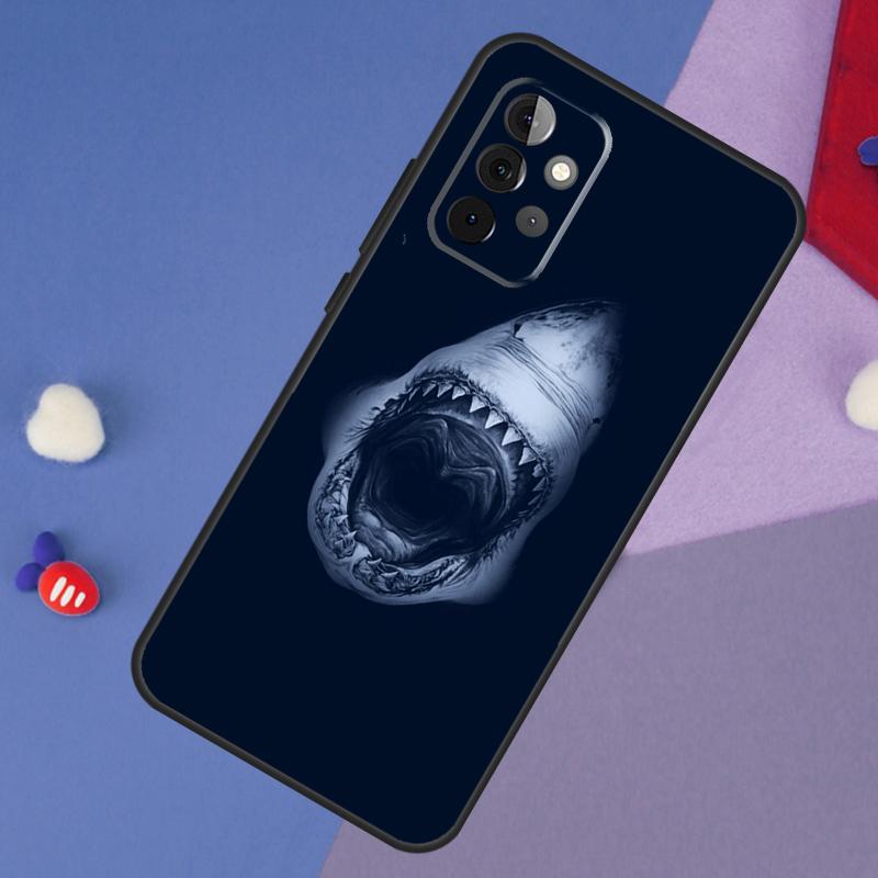 Ocean Shark Tooth Fish Case For Samsung Galaxy A55 A35 A32 A12 A22 A52 A06 A54 A34 A14 A56 A36 A26 A16 A13 A53 A15