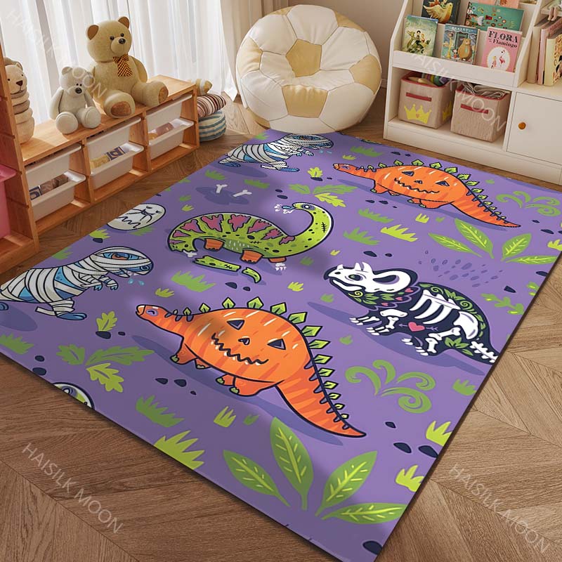 

Cute Dinosaur World Cartoon Print Carpet for Living Room Bedroom Sofa Doormat Home Decor Area Rug Non-slip Floor Mat for Gifts 40x60cm (16x24in)