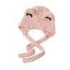 Fashion bow knitted warm hat women autumn and winter pullover ear protector braid plush hat riding electric car hat
