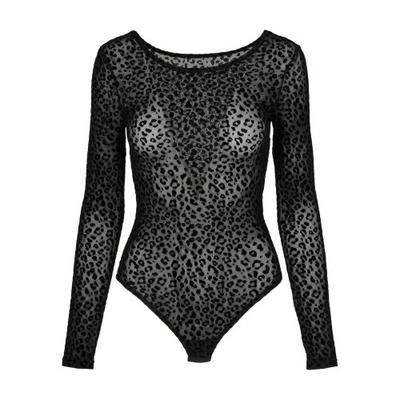 Urban Classics Womens/Ladies Flock Print Lace Detail Bodysuit