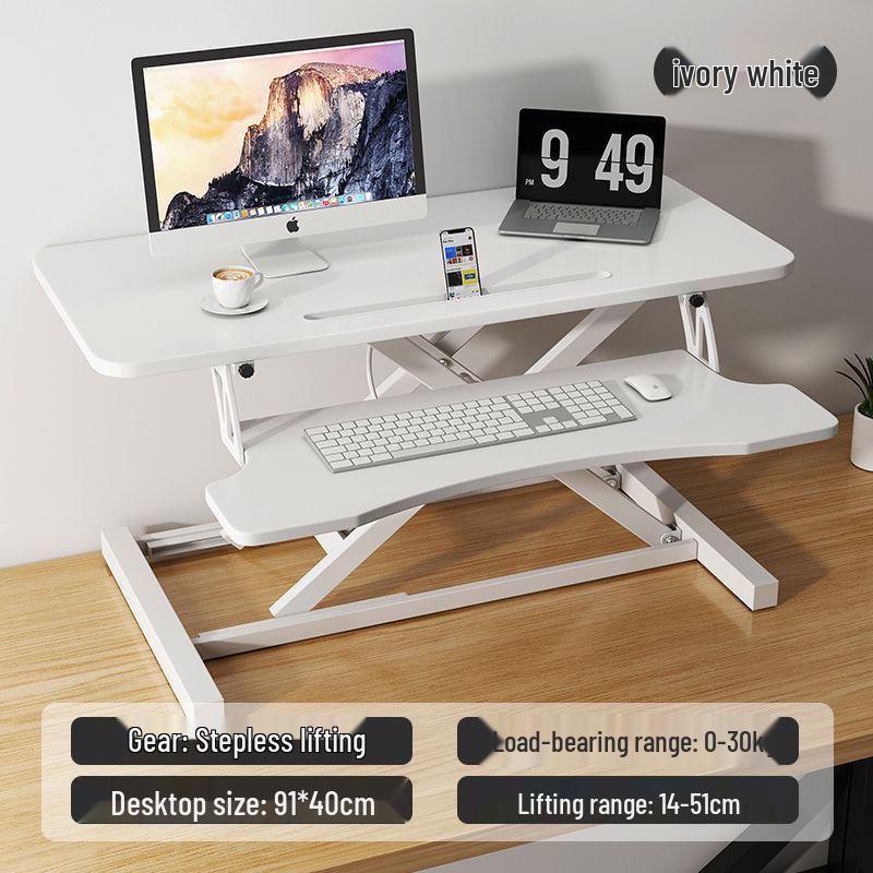 Hydraulic Pneumatic Standing Desk & Monitor Riser