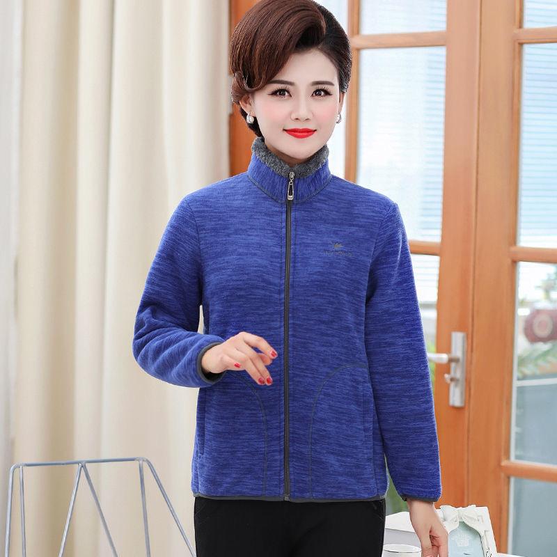 Polar Fleece Jacket Women  Autumn and Winter Thickened Double-sided Fleece Polar Fleece Jacket