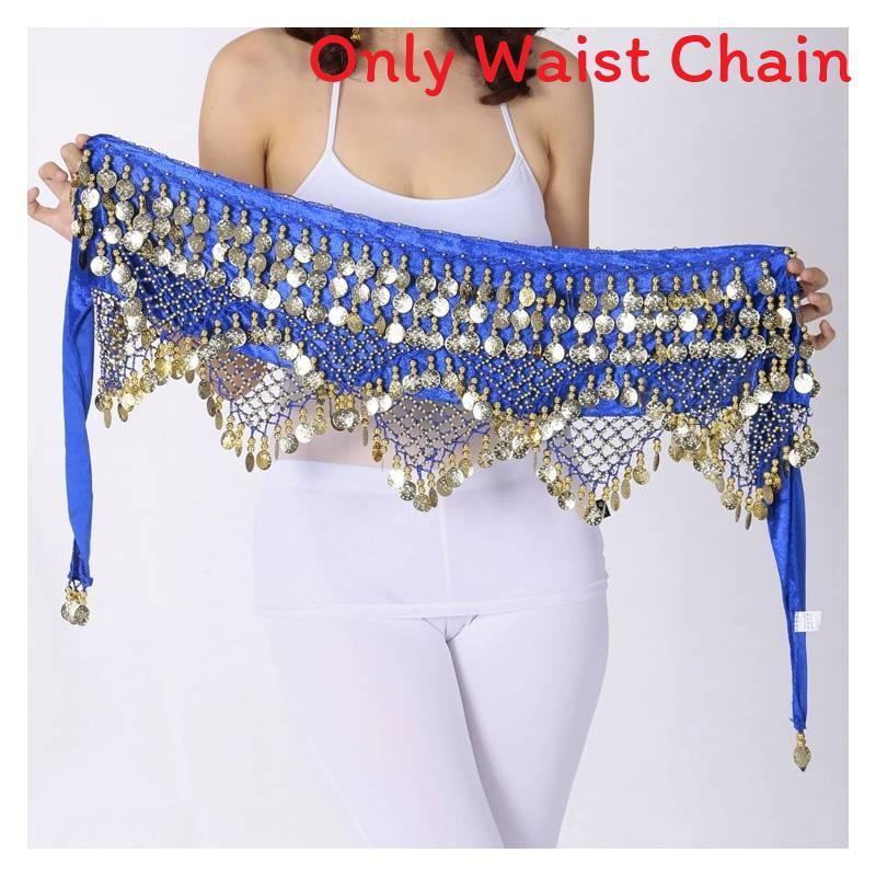 Belly Dance Hip Belt With Triangle Coins For Practice And Performance