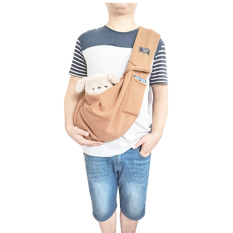 Foldable Cat & Dog Crossbody Backpack - Large Capacity, Portable & Single Shoulder Design for Outings