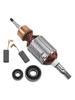 AC220V-240V Rotor With Bearings And Brushes Replacement For Makitas Rotary Hammers HR4001 HR4001C HR4010C HR4011C HR4001CX