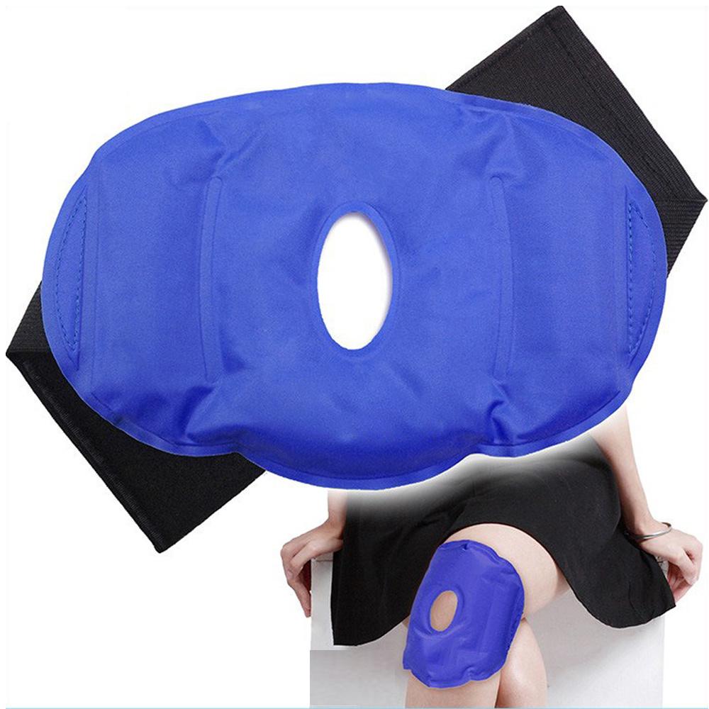 Knee Ice Pack for Injuries, Reusable Knee Cold Gel Pack Wrap Around Knee Cold Hot Compress for Knee Replacement Surgery Recovery