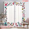 2pcs,2D Plane Printing Print Curtains National Nurses Day 100% Polyester (without Rod) Festive Ldeal for Living Room and