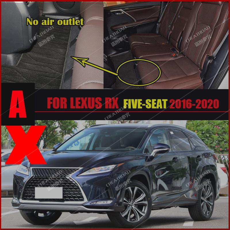 Car Floor Mats for LEXUS RX Series 300 450h 5 Seat 2016 2017 2018 Custom Auto Foot Pads Automobile Carpet