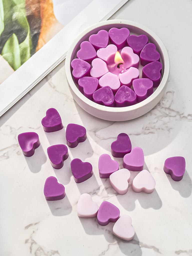 55 Love Silicone Candle Mold DIY Aromatic Mini Heart Candle Making Handmade Soap Resin Ice Chocolate Mold Cake Soap Decor Gifts