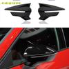 Kohlefaser Schwarz Auto Rückansicht Tür Flügel Seitenspiegel Abdeckkappen Shell Fall Für Seat Leon Lion 5F III Ibiza 6F V KJ1 Arona KJ7
