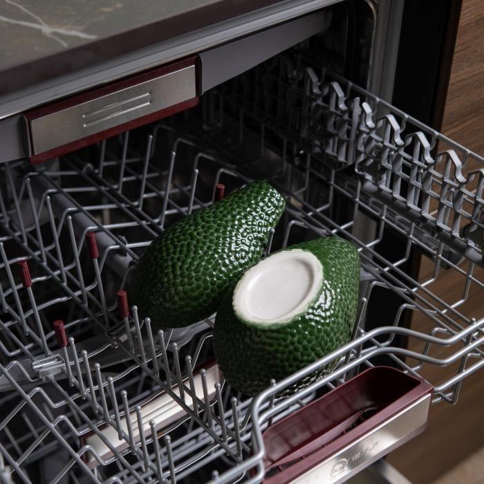 Bol à guacamole - fisura - avocat - porcelaine - 18 x 10 cm - vert