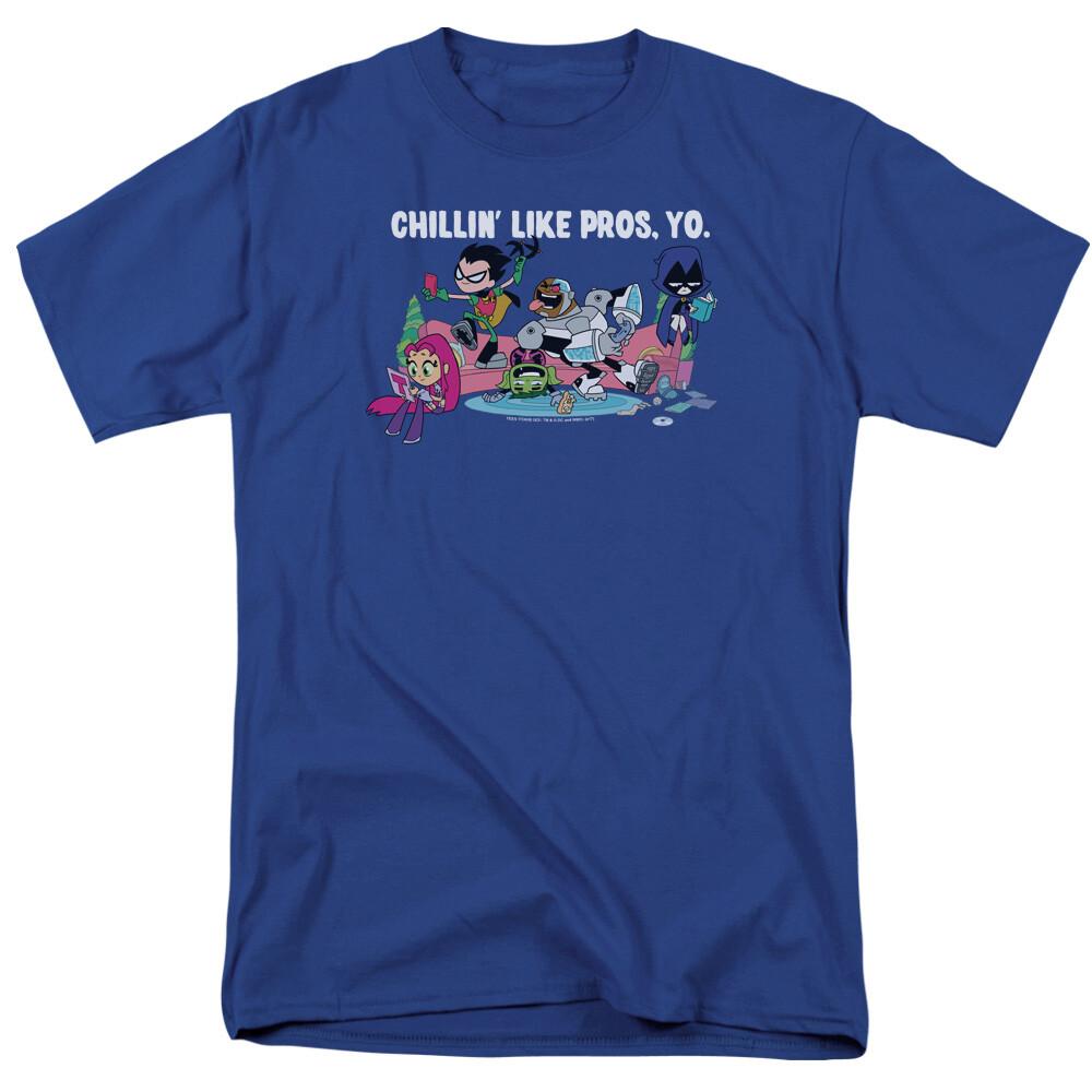 26 Teen Titans Go! Like Pros Yo T Shirt Mens Licensed Cartoon Merchandise Royal Unisex T-Shirt M
