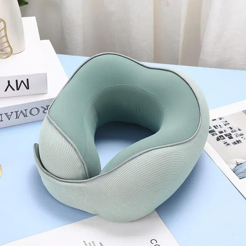 U-shaped Portable Neck Pillow Memory Foam for Office Travel Nap Cushion Soft and Comfortable Car Seat Home Decor