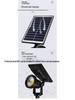 Outdoor Solar-Powered Waterproof High Brightness Lawn and Garden Spotlight