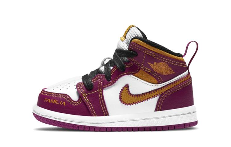Jordan 1 Mid Dia De Los Muertos TD DC0501-100 23.5