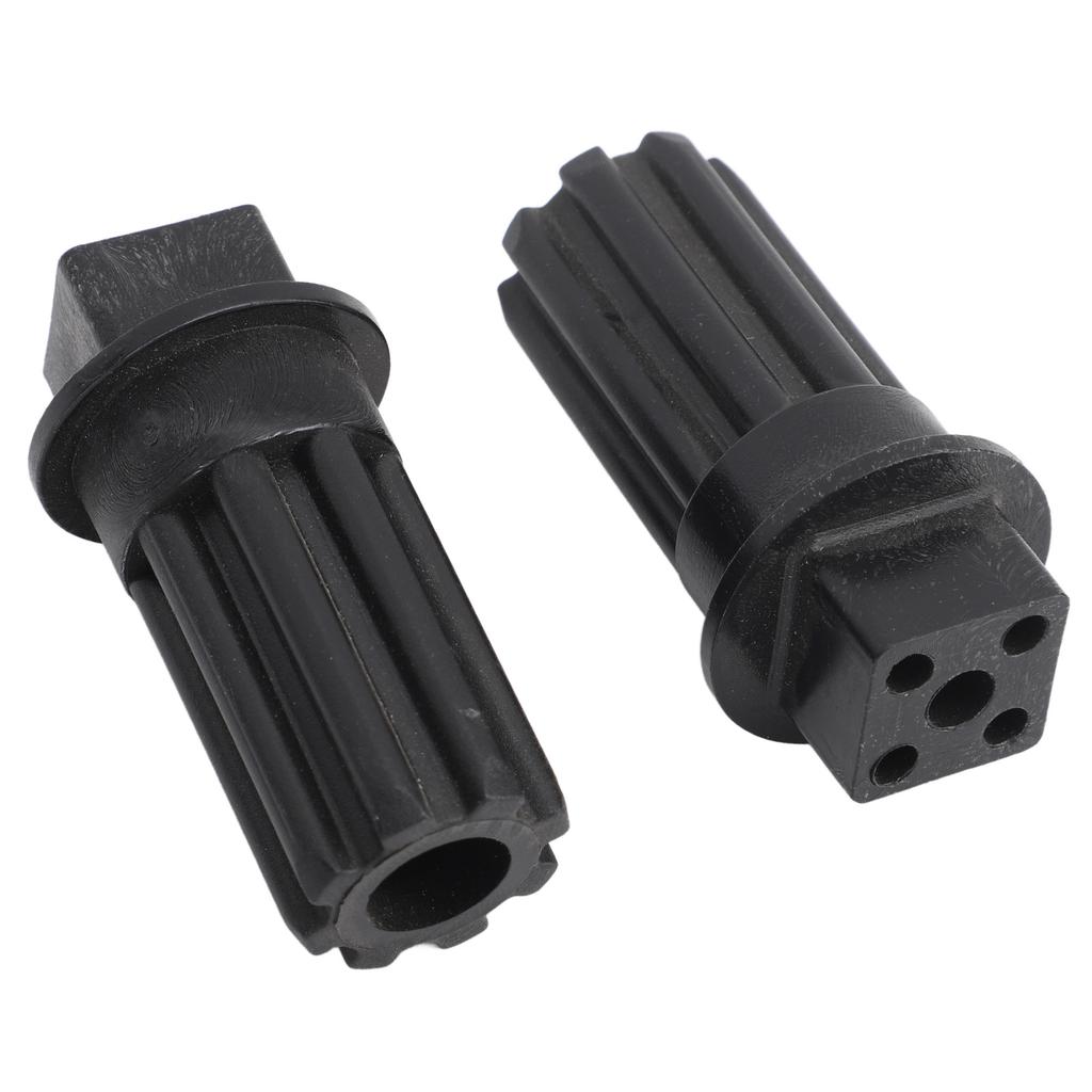 2 PCS Meat Grinder Screw Coupling Black Plastic Quick Installation Meat Grinder Screw Coupling