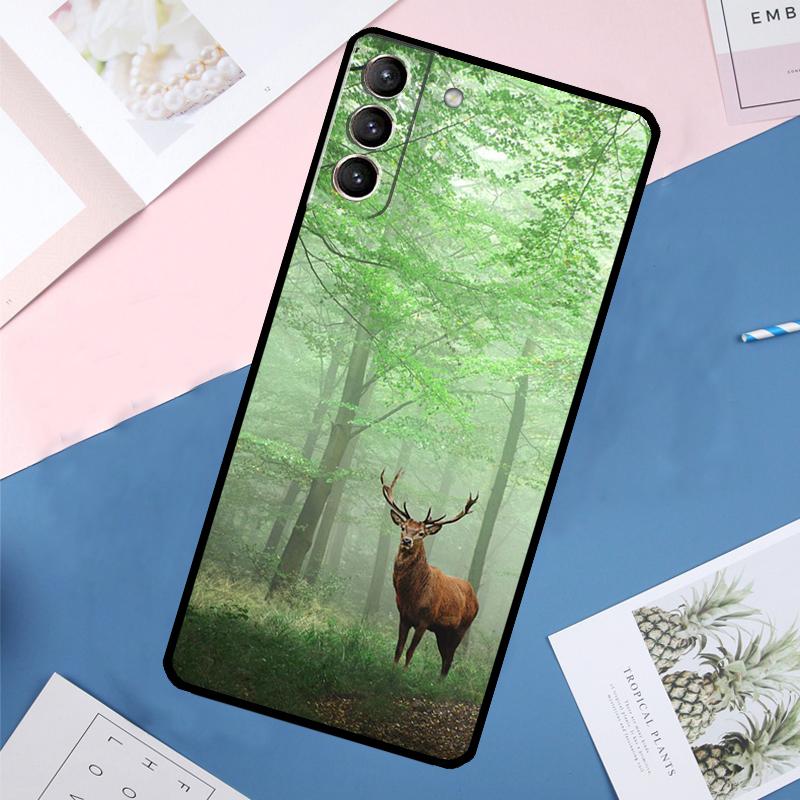 Deer Case For Samsung Galaxy S24 Ultra S20 S21 S22 S23 S25 Ultra S9 S10 Plus S25 FE Back Cover