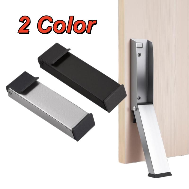 Heavy-Duty Metal Door Stopper Anti-Collision Windproof 1 Set Non-Slip Door Blocker for Home Office Hotel Use