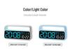 Atmosphere LED Alarm Clock Home Decor: Multifunctional Electronic Bedside Clock 5520
