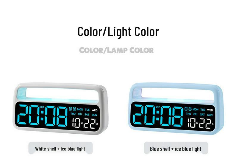 Atmosphere LED Alarm Clock Home Decor: Multifunctional Electronic Bedside Clock 5520