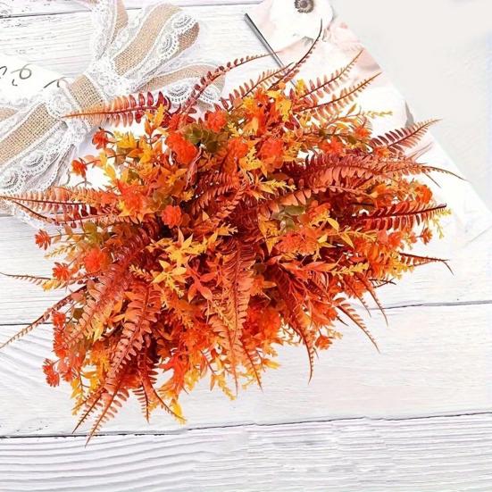 Autumn Artificial Flowers Outdoor Fake Plants UV Resistant Faux Flower In Bulk for Hanging Planters Porch Garden Vase Window Box