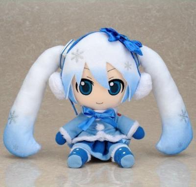 Hatsune Miku Pluche Speelgoed Serie 01 2012 Snow Miku Pluizige Jas Versie. [Gebruikt]