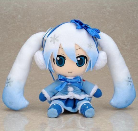 Hatsune Miku Plush Toy Series 01 2012 Snow Miku Fluffy Coat Ver. [Used]