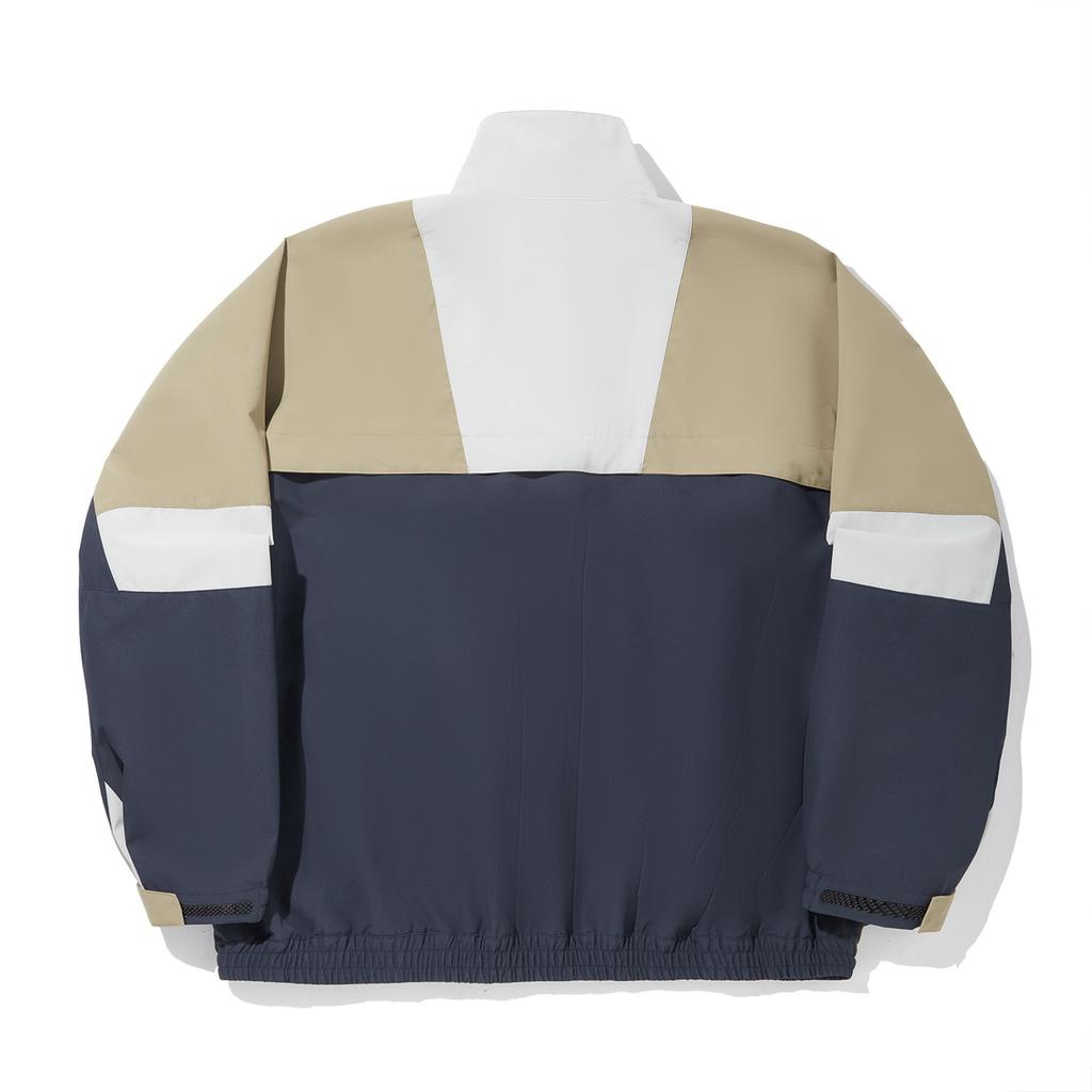 Li Ning X CHUMS Collaboration Series Comfortable Casual Simple Loose Sports Jacket Men Jacket Gem-Deep-Blue Brown AFDV841-2