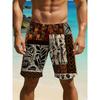 Men's Summer 3D Printed Tribal Shorts