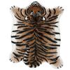 110x85cm Soft Fluffy Tiger Faux Fur Carpet Imitation Tiger Hide Printed Animal Skins Area Rug Faux Fur Cute Rugs