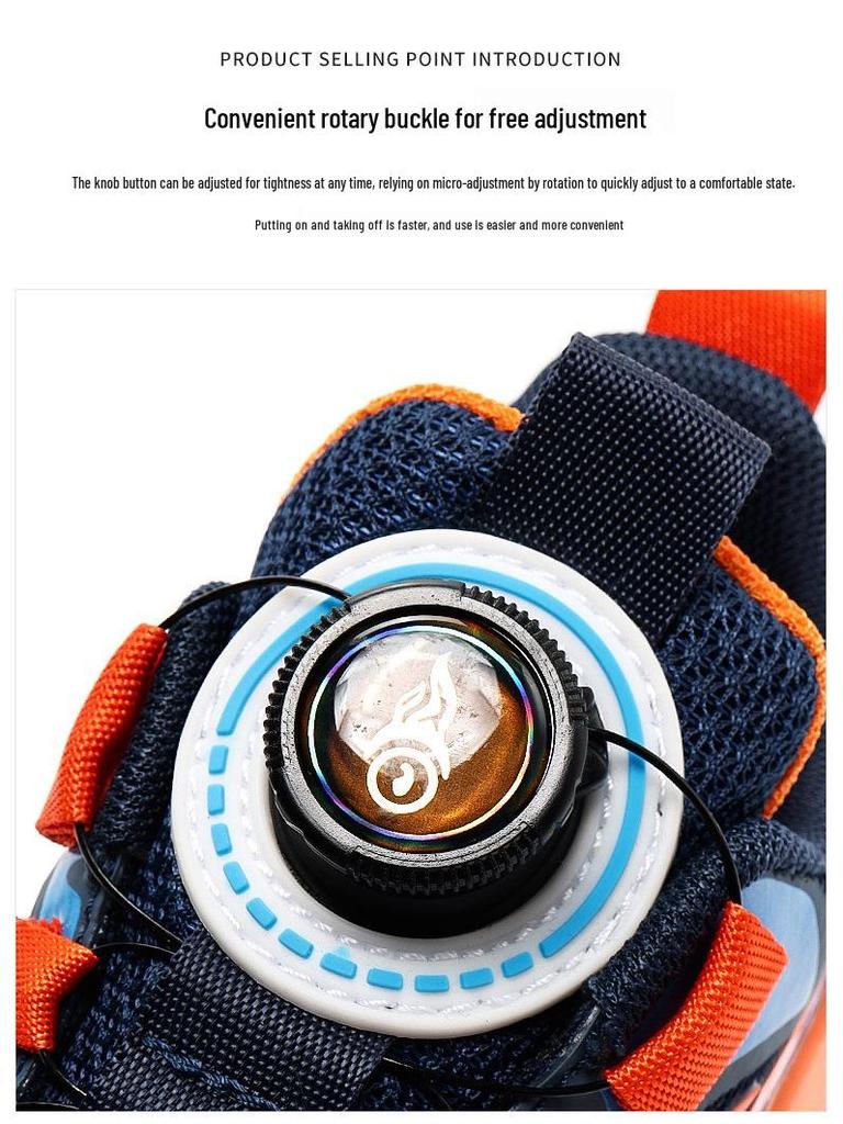 New Boys' Autumn Basketball Shoes - Soft Sole Mesh Running Shoes for Big Kids