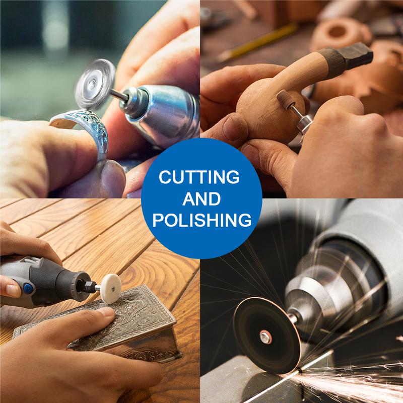CMCP 100pcs Abrasive Tool Rotary Tool Accessory Set Mini Drill Bit Kit Sanding Polishing Cutting Disc Engraving Heads for Dremel