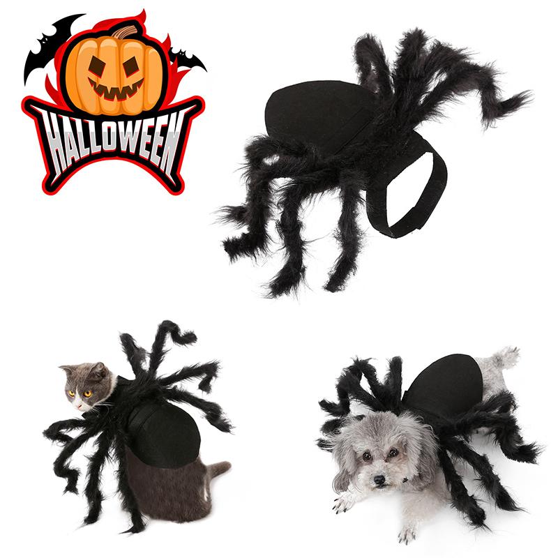 Halloween Dog Pet And Cat Simulation Black Spider Dress Up Cosplay Costume Party