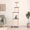 Vidaxl Cat Tree with Sisal Posts, Dark Gray, 183 Cm