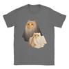 Ghost Cat Meme  Halloween Cotton T Shirt For Man Summer  Streetwear T-Shirts O-Neck Novelty Tees Big Size Custom DIY Tops