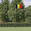 Vidaxl Belgian Flag with Mast, 5.55 M, Aluminum