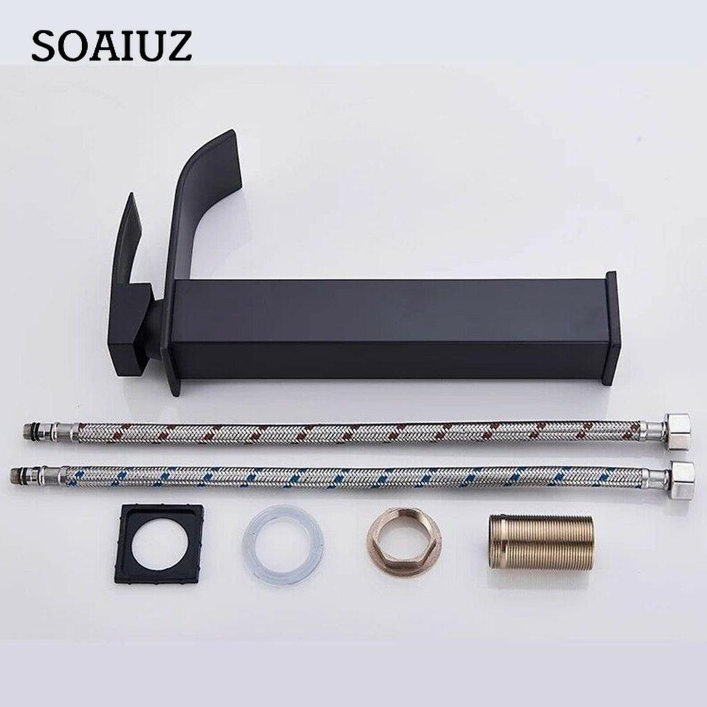 Mattsort Fossetut Benkeplate Baderomskran med innløpsrør