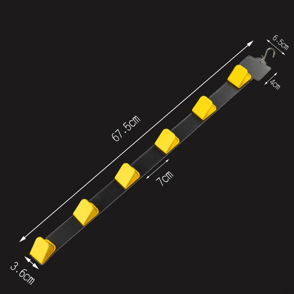 , Shelf Clips, Supermarket Strips, Sales Hanging Strips with 6 Clips. Made of Material for