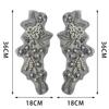 Lace Bead Embroidery Pair Of Flower Collar Wedding Dress Decoration Bridal Headdress Diy Hand-Sewn Decal Accessories