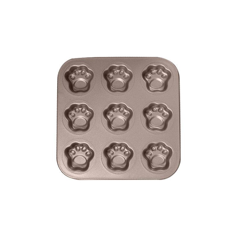 6/9/12 Kavitäten Katzenpfote Backform Pfanne Antihaftbeschichteter Kohlenstoffstahl DIY Niedlich Süßigkeiten Kuchenform Werkzeug Dekor Keks Süßigkeitenform