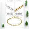 Stainless Steel High Polish Simple Lockbone Chain Unisex Commuter Versatile Non-Fading Basic O-Link Necklace