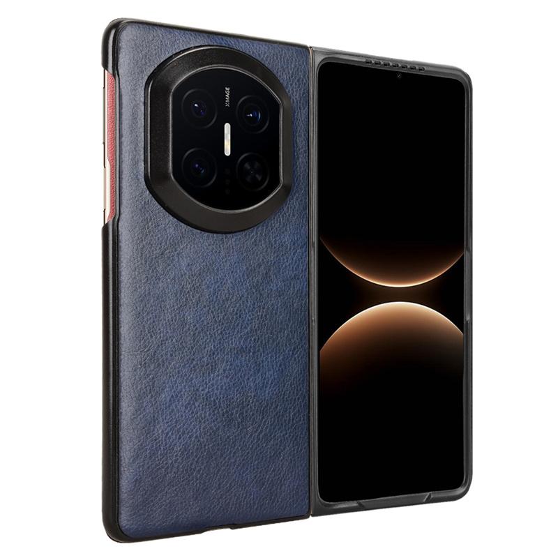 For Huawei Mate X7 Litchi Grain Leather Skin Pattern PU and PC Book Cover For Huawei Mate X7 Anti Drop Rear Cover For Mate X7 синий