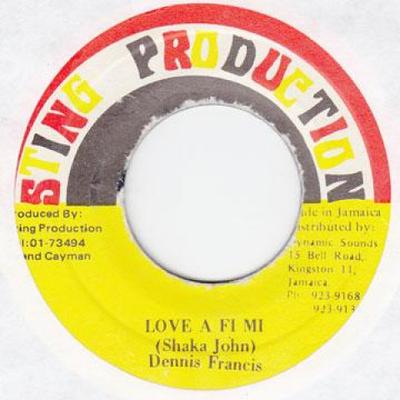 7-Zoll Schallplatte DENNIS FRANCIS - Love A fi Mi Sting Productio 1990 Jamaika Reggae, Ska & Dub