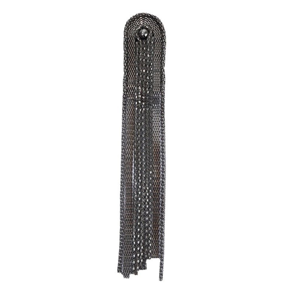 Zinc Zinc Alloy Tassel Chain Epaulettes Pin Jacket Vintage Brooch Exquisite Tassel Epaulet Suit
